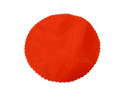 Organza Scalloped Circles, Lightweight Fabric for Crafts