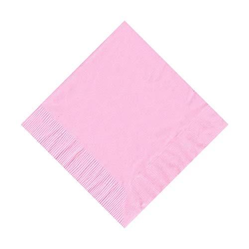 Party Favors Plus White 2-Ply Paper Cocktail Napkins 5" Folded 100 Count