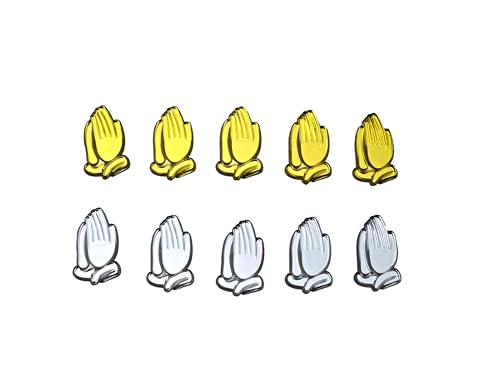 Party Favors Plus Gold Acrylic Praying Hands Capias 1 Inch 72 Count
