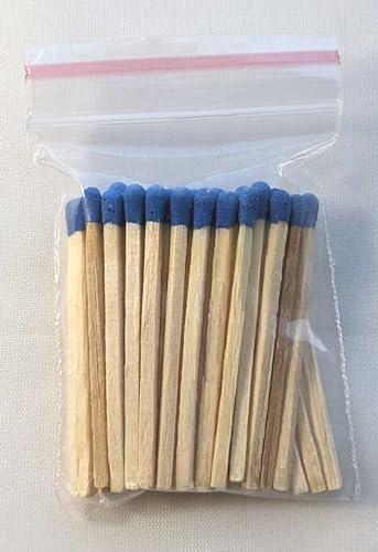 Party Favors Plus Multicolor Wooden Match Sticks 1000 Count 2" with 50 Matchboxes Light Blue