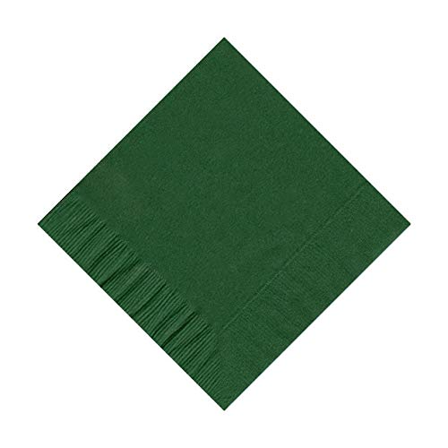 Party Favors Plus White 2-Ply Paper Cocktail Napkins 5" Folded 100 Count