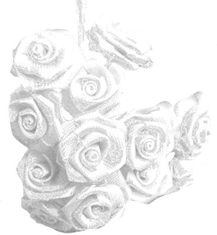 Party Favors Plus White Mini Wrap Roses 3/8 Inch 144 Count