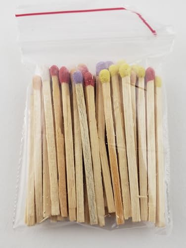 Party Favors Plus Multicolor Wooden Match Sticks 1000 Count 2" with 50 Matchboxes Red