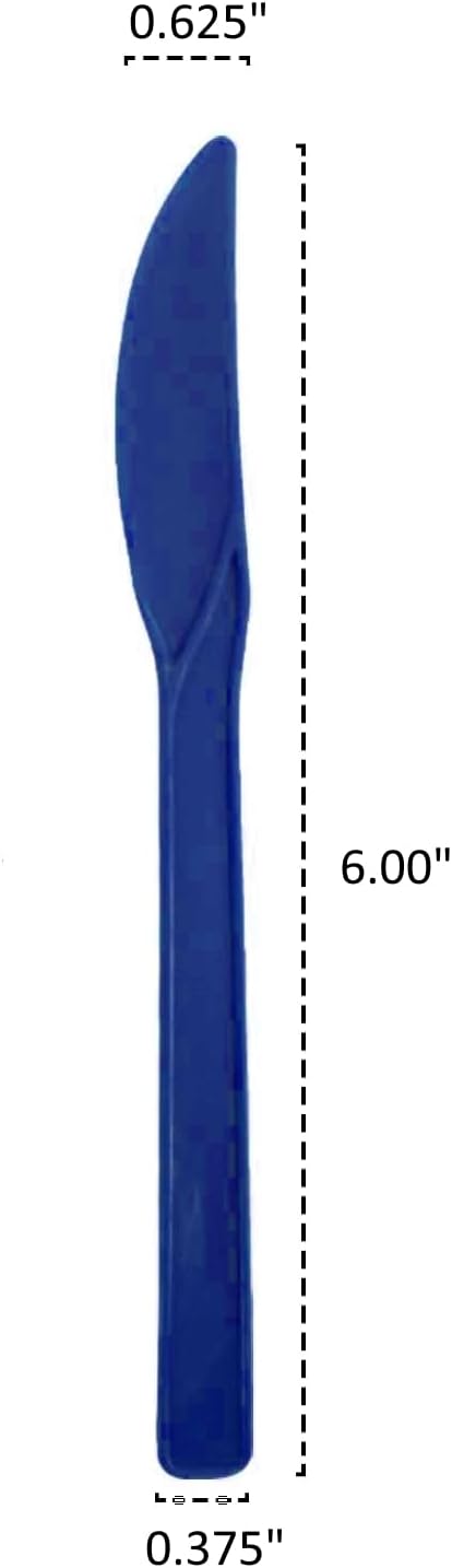 Party Favors Plus Royal Blue Plastic Knives 48 Count