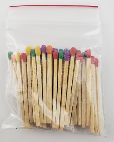 Party Favors Plus Multicolor Wooden Match Sticks 1000 Count 2" with 50 Matchboxes Red