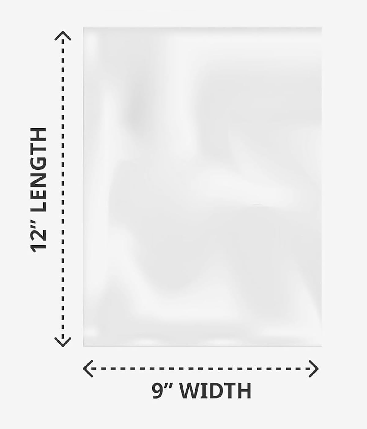 Party Favors Plus 9 x 12 In 1 Mil Clear Flat Open Poly Bags 100 Pack