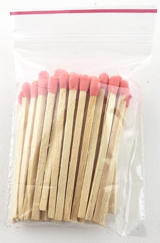 Party Favors Plus Multicolor Wooden Match Sticks 1000 Count 2" with 50 Matchboxes Red