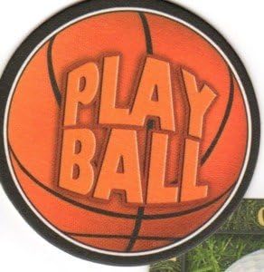 Party Favors Plus Multicolor Paper Coasters Basketball Motif 8 Count