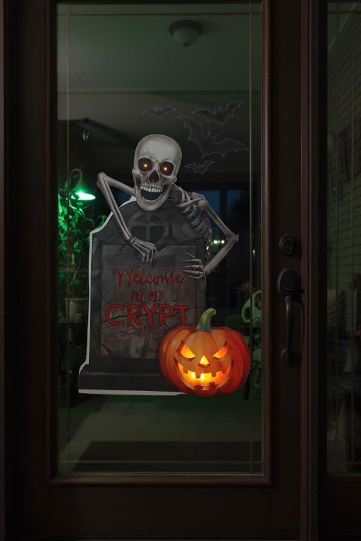 Halloween Window Decoration Assortment with Suction Cup 29.8x41.9cm