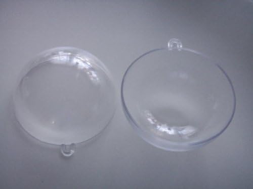 Party Favors Plus Clear Plastic Ball Fillable Ornament Favor 4 Inch 12 Count