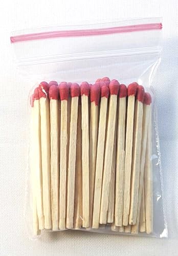 Party Favors Plus Multicolor Wooden Match Sticks 1000 Count 2" with 50 Matchboxes Red