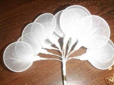 Party Favors Plus Silver Almond Flower Holder 144 Count