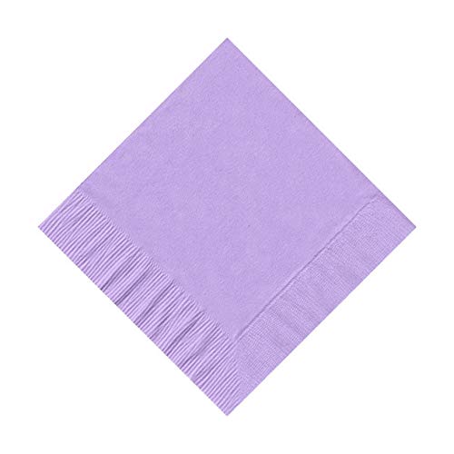 Party Favors Plus White 2-Ply Paper Cocktail Napkins 5" Folded 100 Count