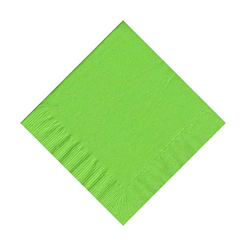 Party Favors Plus White 2-Ply Paper Cocktail Napkins 5" Folded 100 Count