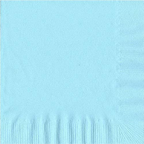 PFP 2-Ply Luncheon Napkins Bermuda Blue 6-1/2" x 6-1/2" 100 Count