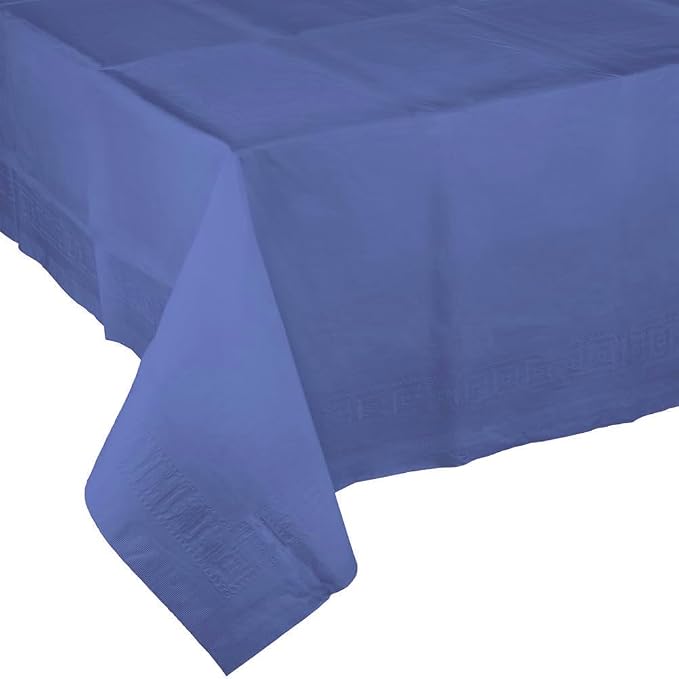 Party Favors Plus Royal Blue Paper Tablecloth Rectangular 54x108 Inch 2 Pack