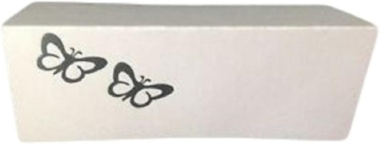 Party Favors Plus Silver Butterflies Tent Style White Place Cards 100 Count