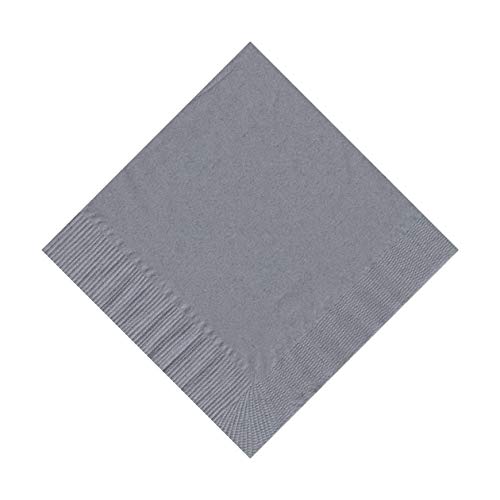 Party Favors Plus White 2-Ply Paper Cocktail Napkins 5" Folded 100 Count