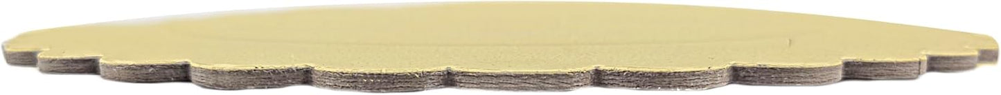 Party Favors Plus Gold Round Cake Boards Scalloped Edge Heavy Duty 8 Inch 10 Count