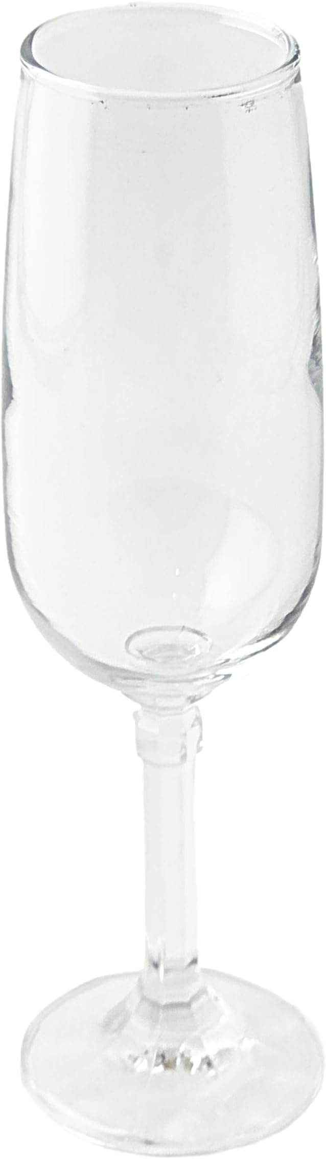 Party Favors Plus Clear Glass Champagne Flutes 6.5 oz 8 Inch Set of 6