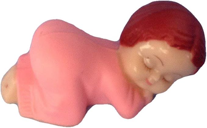 Party Favors Plus Pink Plastic Sleeping Babies 2.5 Inch 12 Count