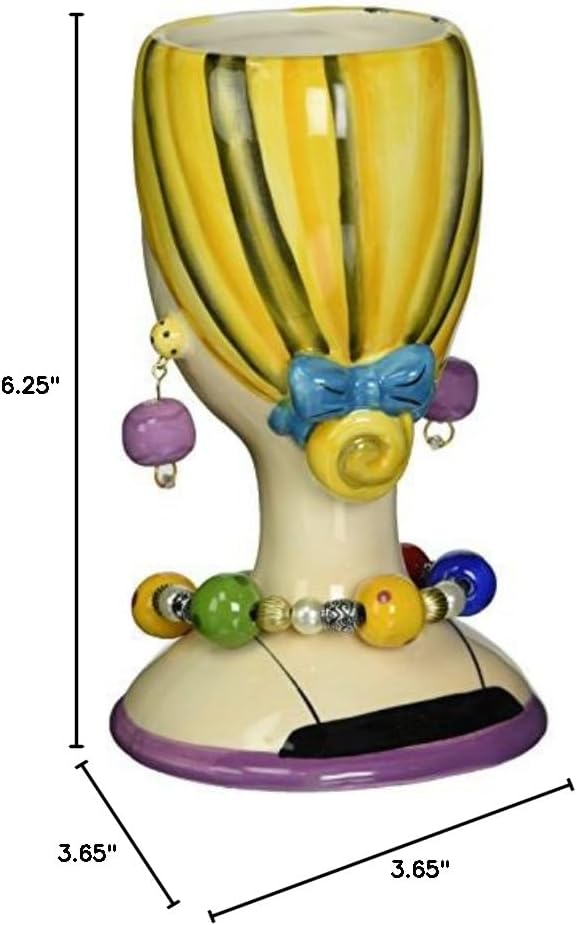 Appletree Design Ceramic Sugar High Social Vase Lady Figurine 6-1/4" H