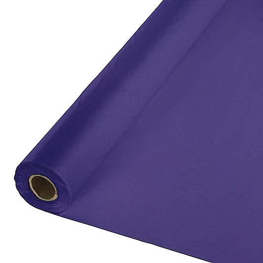 Party Favors Plus Heavy Duty Plastic Tablecloth Roll Purple 40in x 150ft
