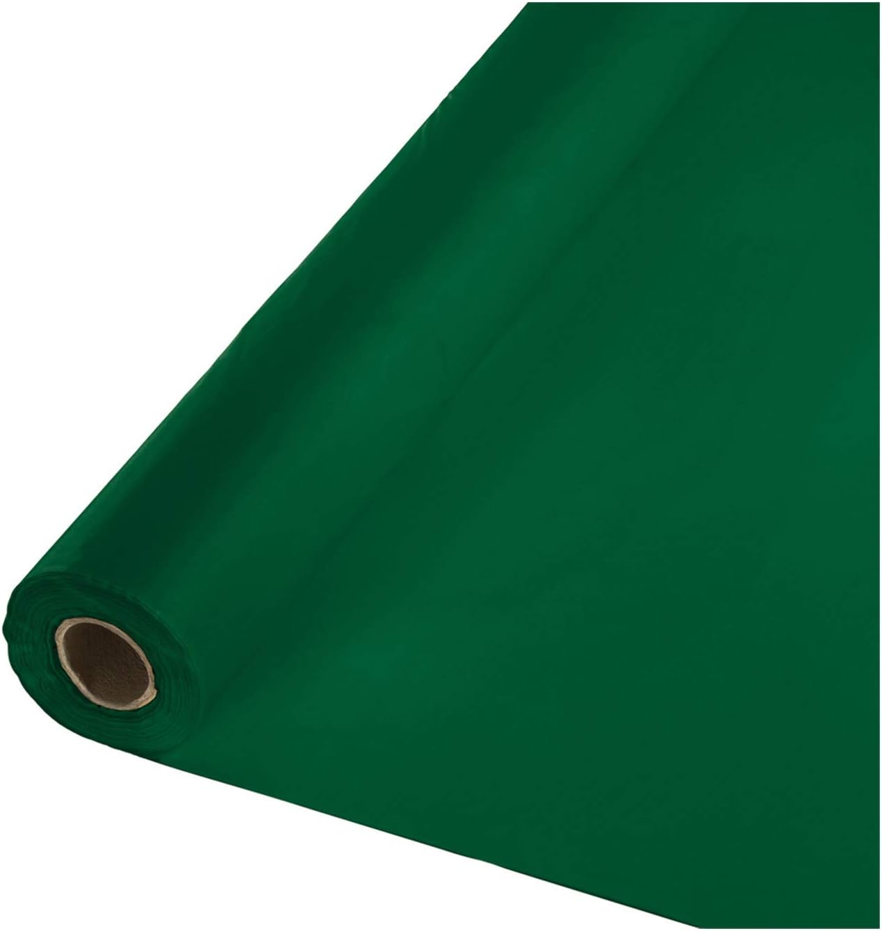 Party Favors Plus Hunter Green Plastic Banquet Roll Tablecloth 40 X 100 Ft