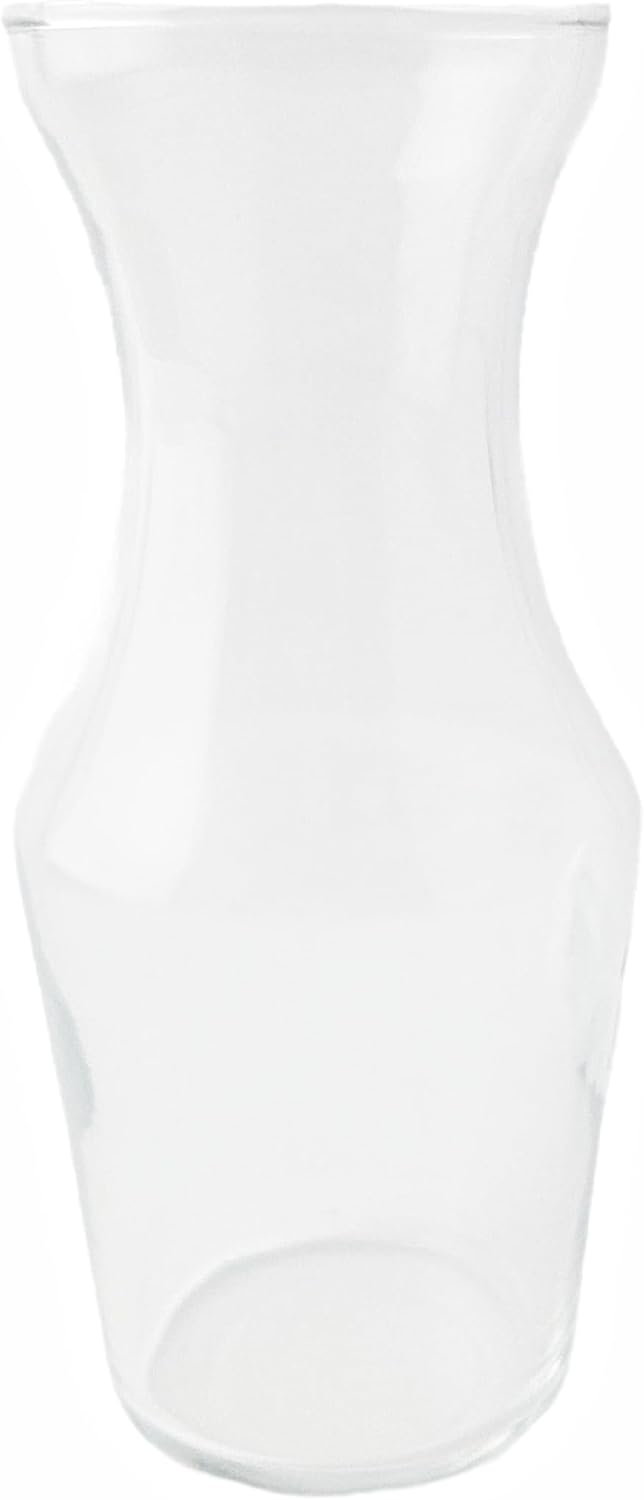 Party Favors Plus Clear Glass Hourglass Vase Set of 2 6.5in