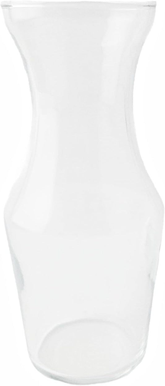 Party Favors Plus Clear Glass Hourglass Vase Set of 2 6.5in