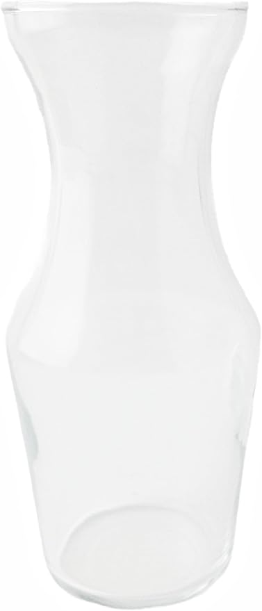 Party Favors Plus Clear Glass Hourglass Vase Set of 2 6.5in