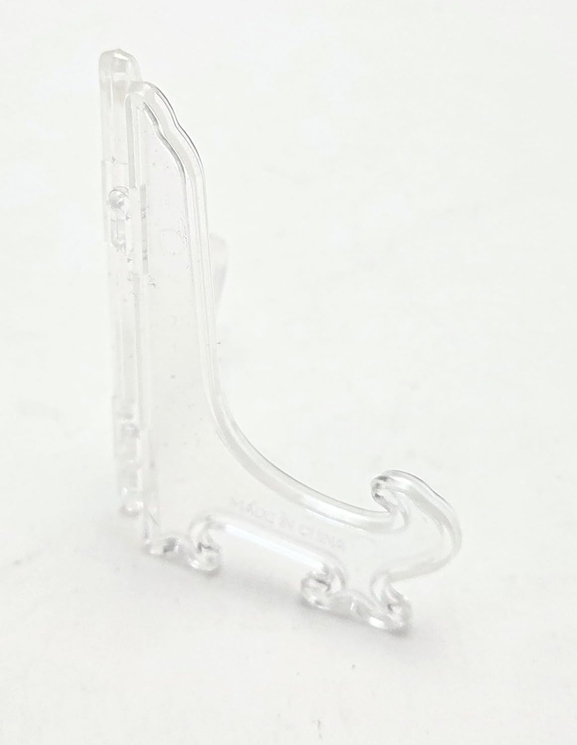 Party Favors Plus Clear Plastic Display Easel 3.5 Inch Glossy Stackable 18 Pcs