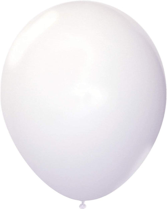 Party Favors Plus White Latex Balloons 144 Count