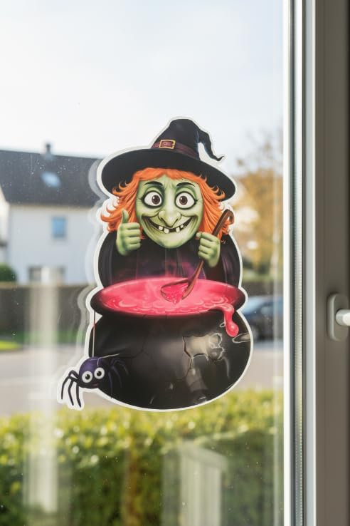 Halloween Window Decoration Assortment with Suction Cup 29.8x41.9cm