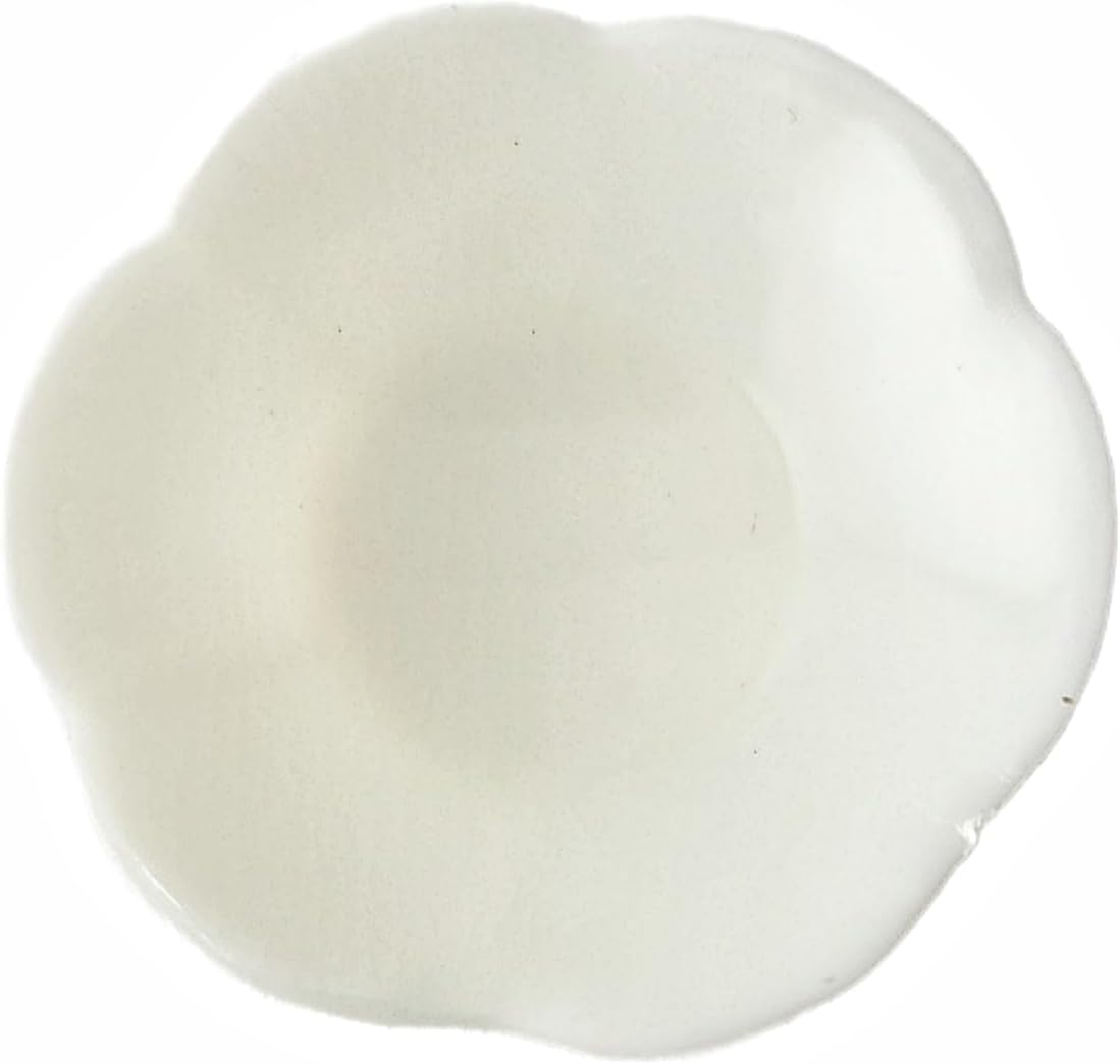Party Favors Plus White Plastic Flower-Shaped Almond Candy Holder 1.75 Inch 144 Count