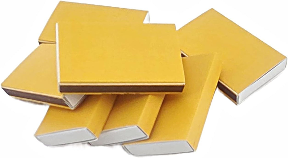 School Bus Yellow Wooden Matches White Tip Strike on Side 50 Pack