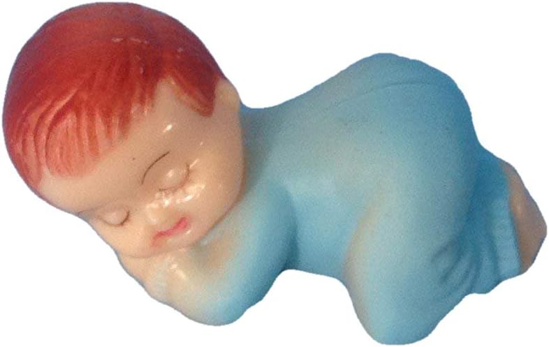 Party Favors Plus Blue Sleeping Plastic Babies 2.5 Inch 12 Count