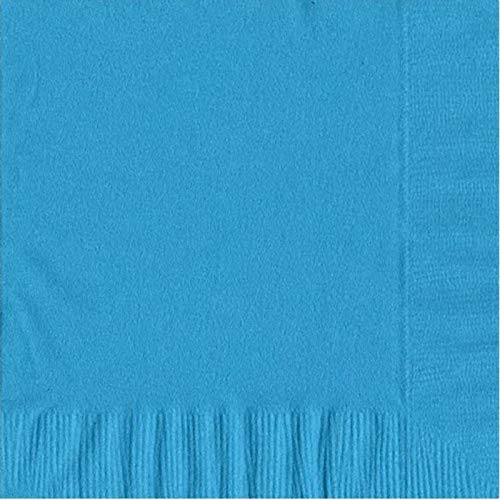 PFP 2-Ply Luncheon Napkins Bermuda Blue 6-1/2" x 6-1/2" 100 Count