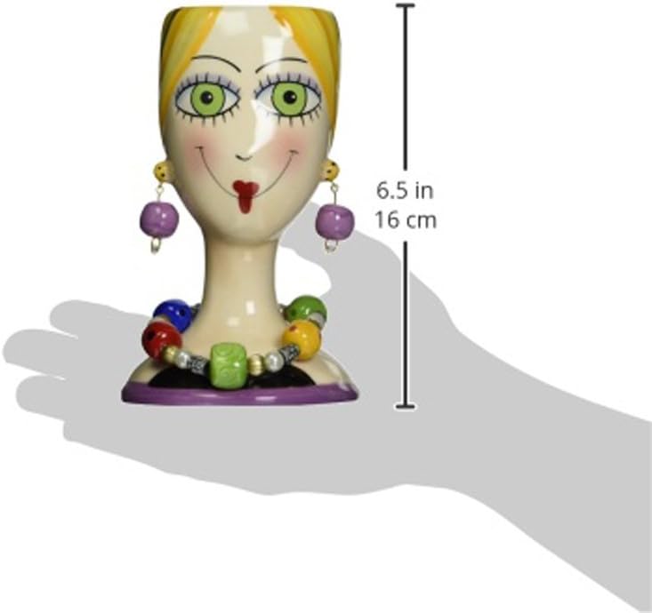 Appletree Design Ceramic Sugar High Social Vase Lady Figurine 6-1/4" H