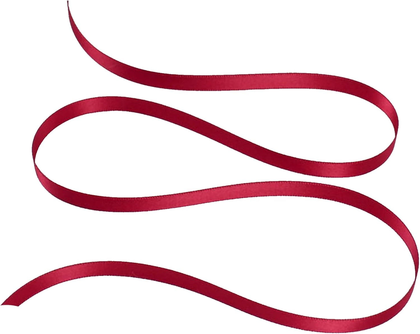 Party Favors Plus Burgundy Double Face Satin Ribbon 1/8in 100 Yards
