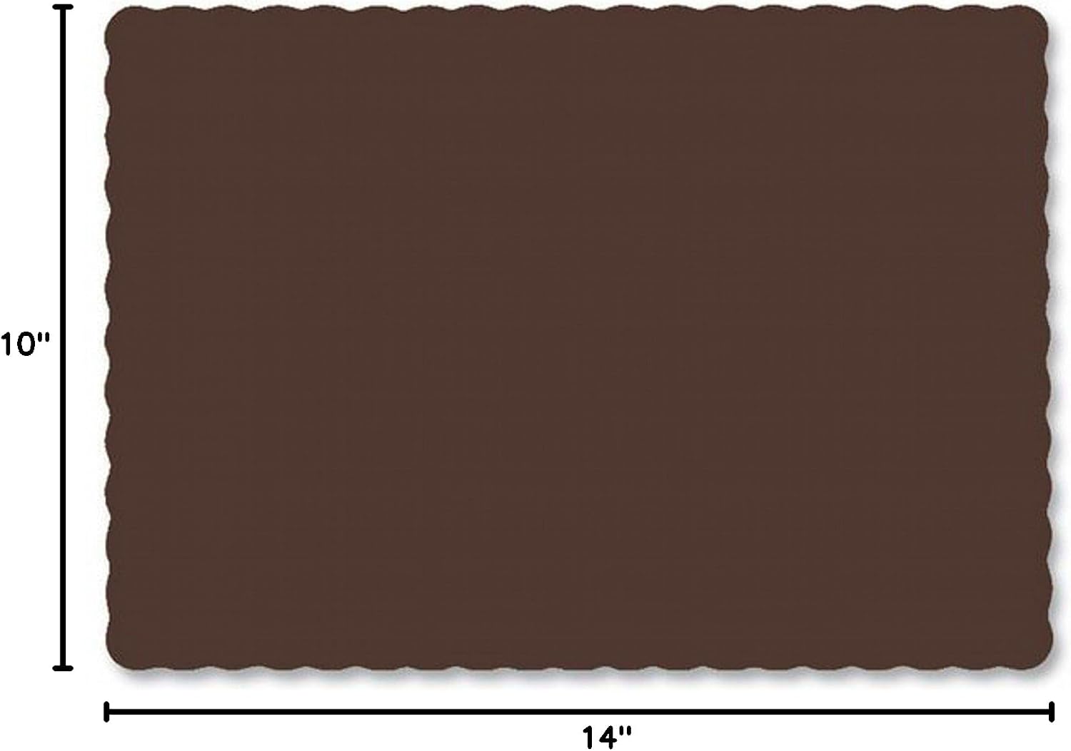 Party Favors Plus Paper Placemats Chocolate 10x14 Inch 25 Count