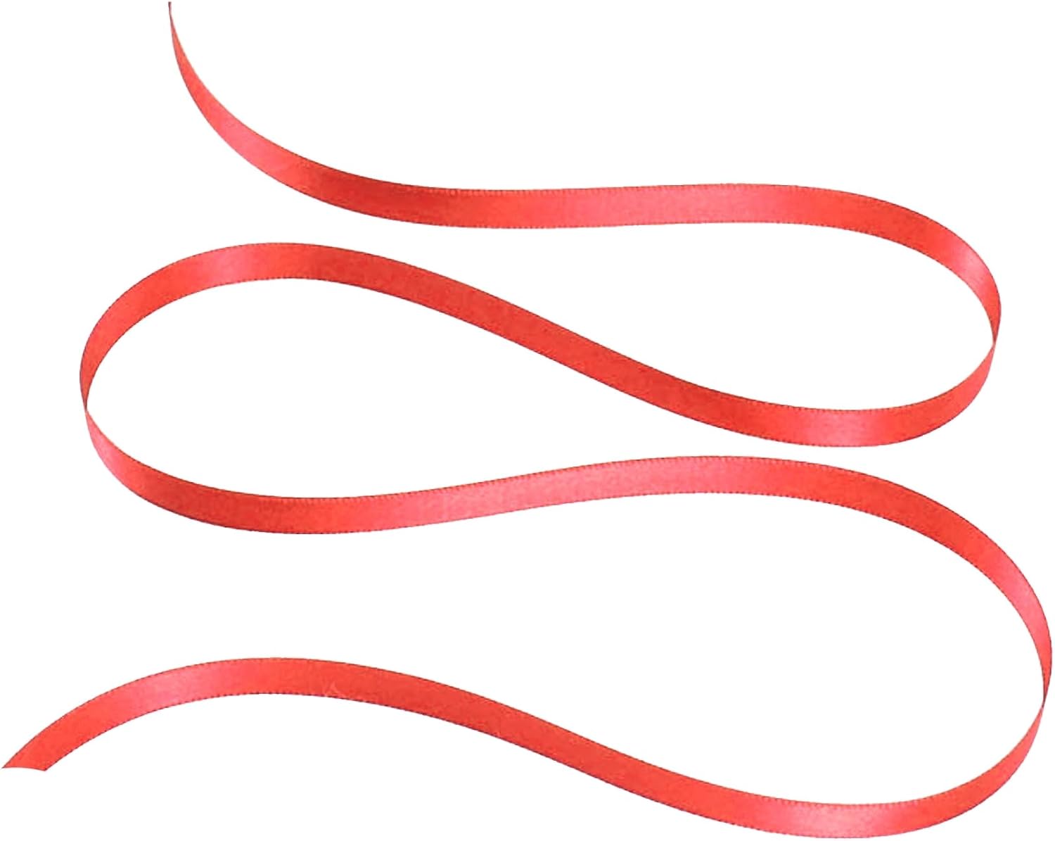 Party Favors Plus Coral Double Face Satin Ribbon 1/8in 100 Yards