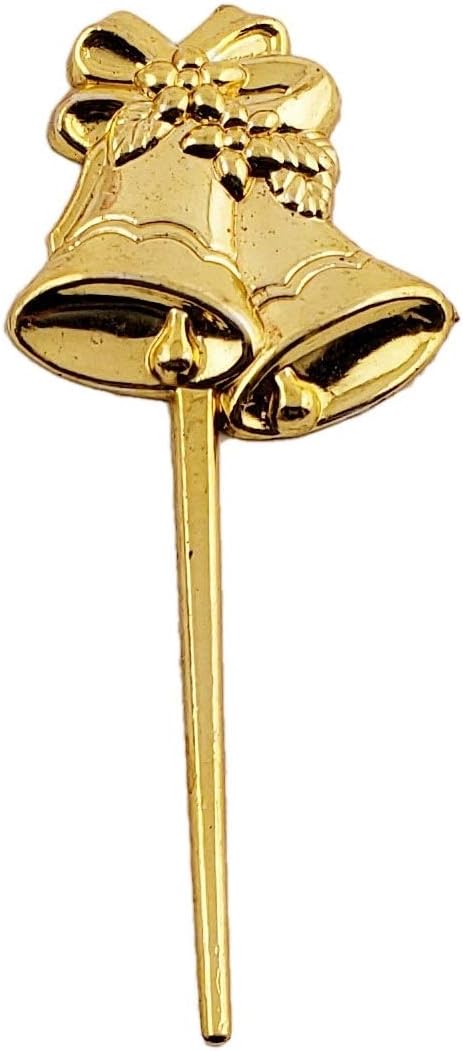 Party Favors Plus 24 Gold Wedding Cupcake Sticks Almond Picks 2.75 Inch