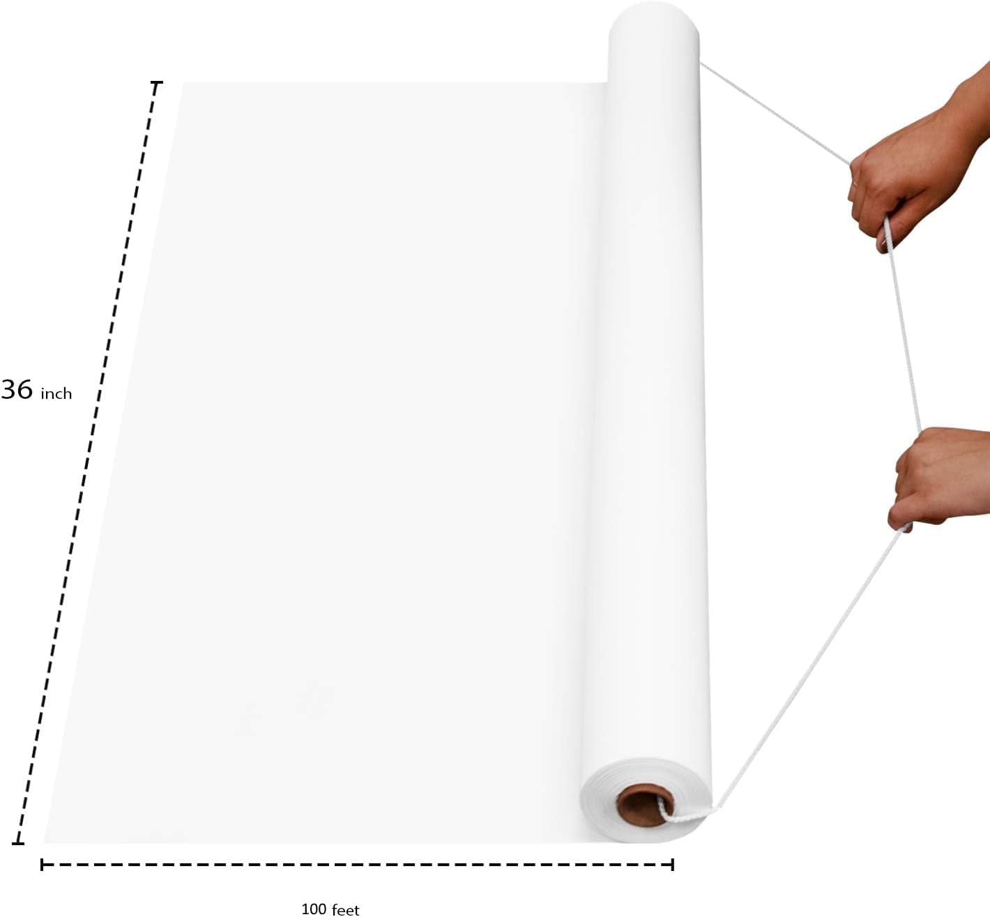 Party Favors Plus White Plain Plastic Wedding Aisle Runner 36"x100ft