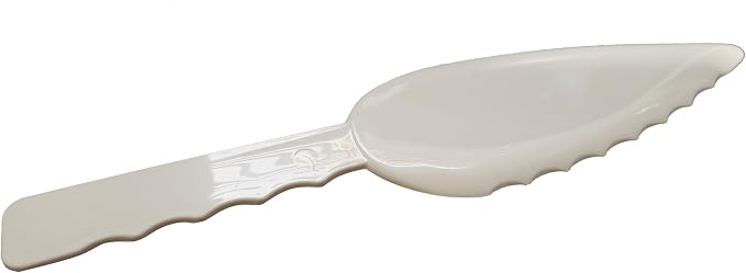 Party Favors Plus Cake Server Plastic Serrated Edge 9.5 Inch 3 Piece