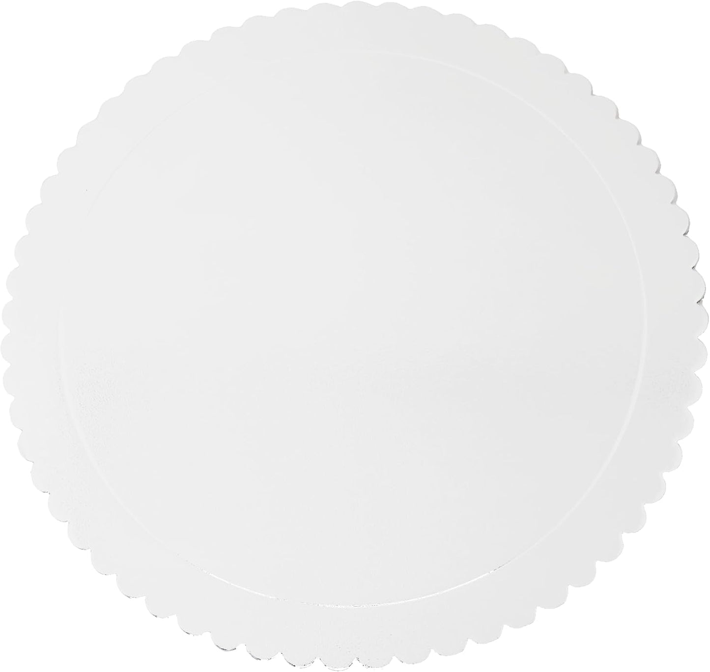 Party Favors Plus Round Cake Boards White Scalloped Cardboard 14 Inch 5 Pack