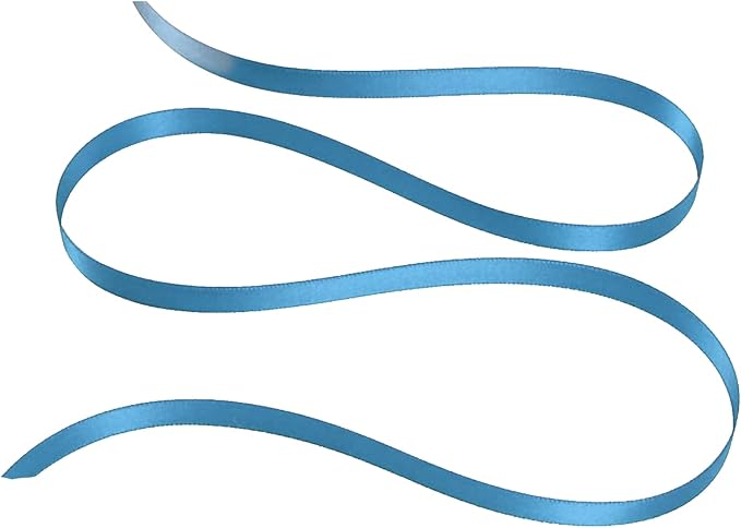 Party Favors Plus Antique Blue Double Face Satin Ribbon 1/8in 100 Yards