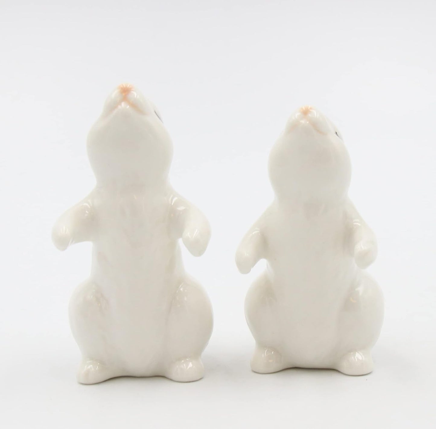 Cosmos Gifts Fine Porcelain Hugging Rabbits Salt and Pepper Shakers Set 3-5/8" H 21011