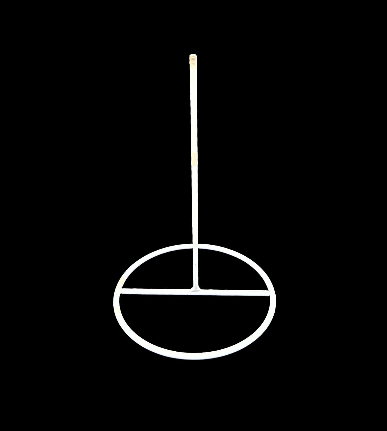 Party Favors Plus White Metal Freestanding Hat and Wig Display Stand 19 Inch 9x9 Inch Ball 2 Sets
