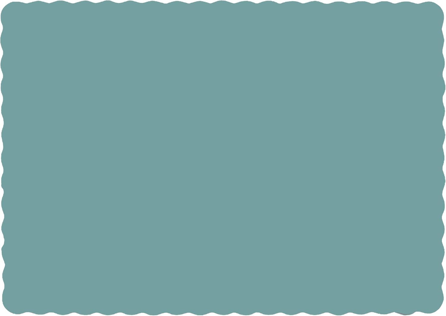 Party Favors Plus Sea Blue Paper Placemats Scalloped Edge 10 X 14 Inch 50 Count